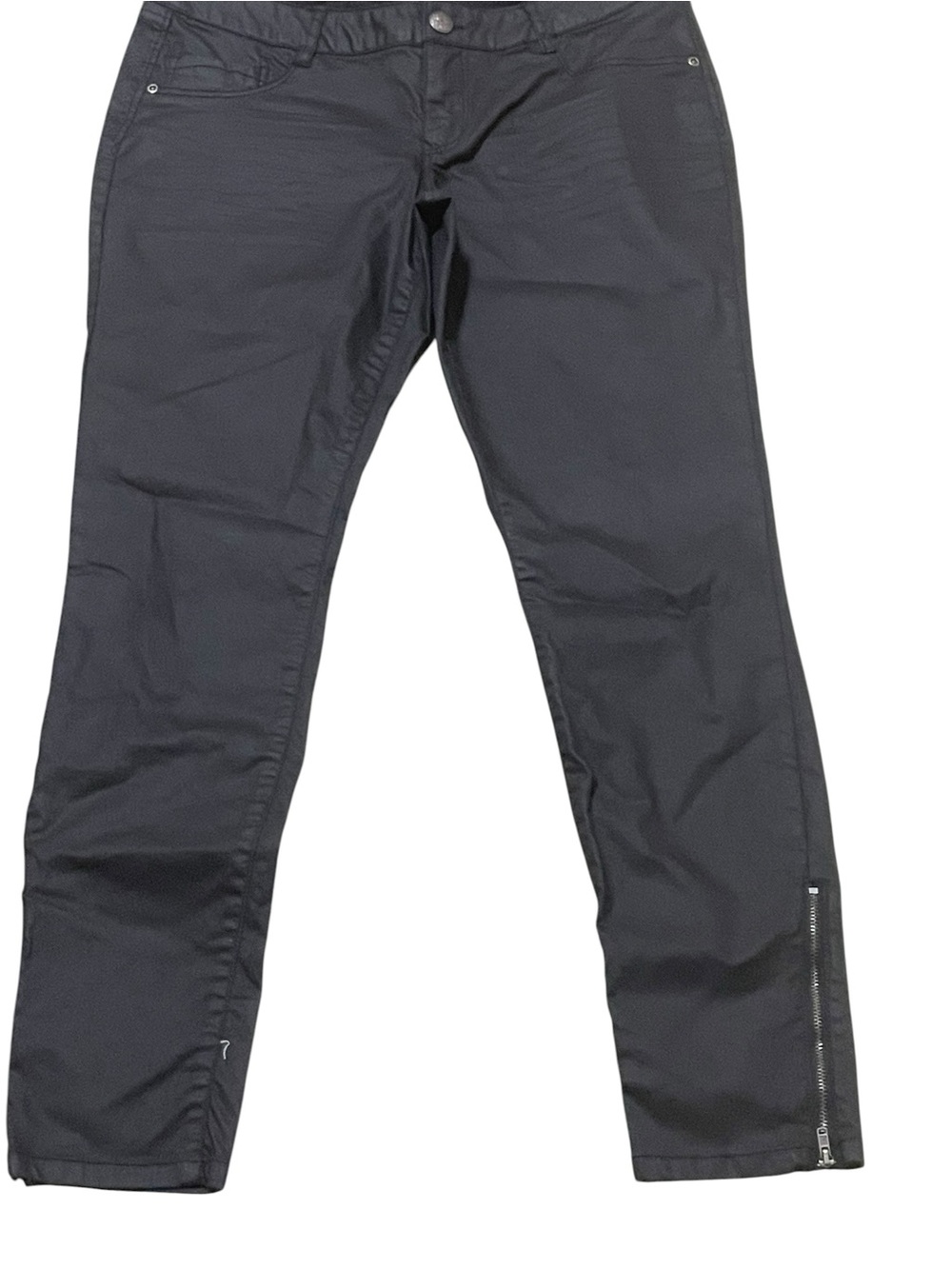 Mudd Men's Black Zip-Hem Chinos